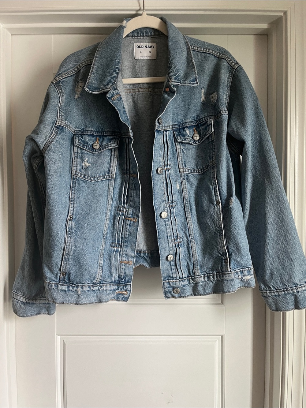 Old Navy Distressed denim jacket
